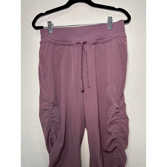 Athleta Attitude Pant Ruched Leggings Joggers Dusty Rose Size 2 - Picture 4 of 7